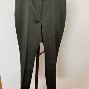 Zara Dark Green Straight Leg Pants